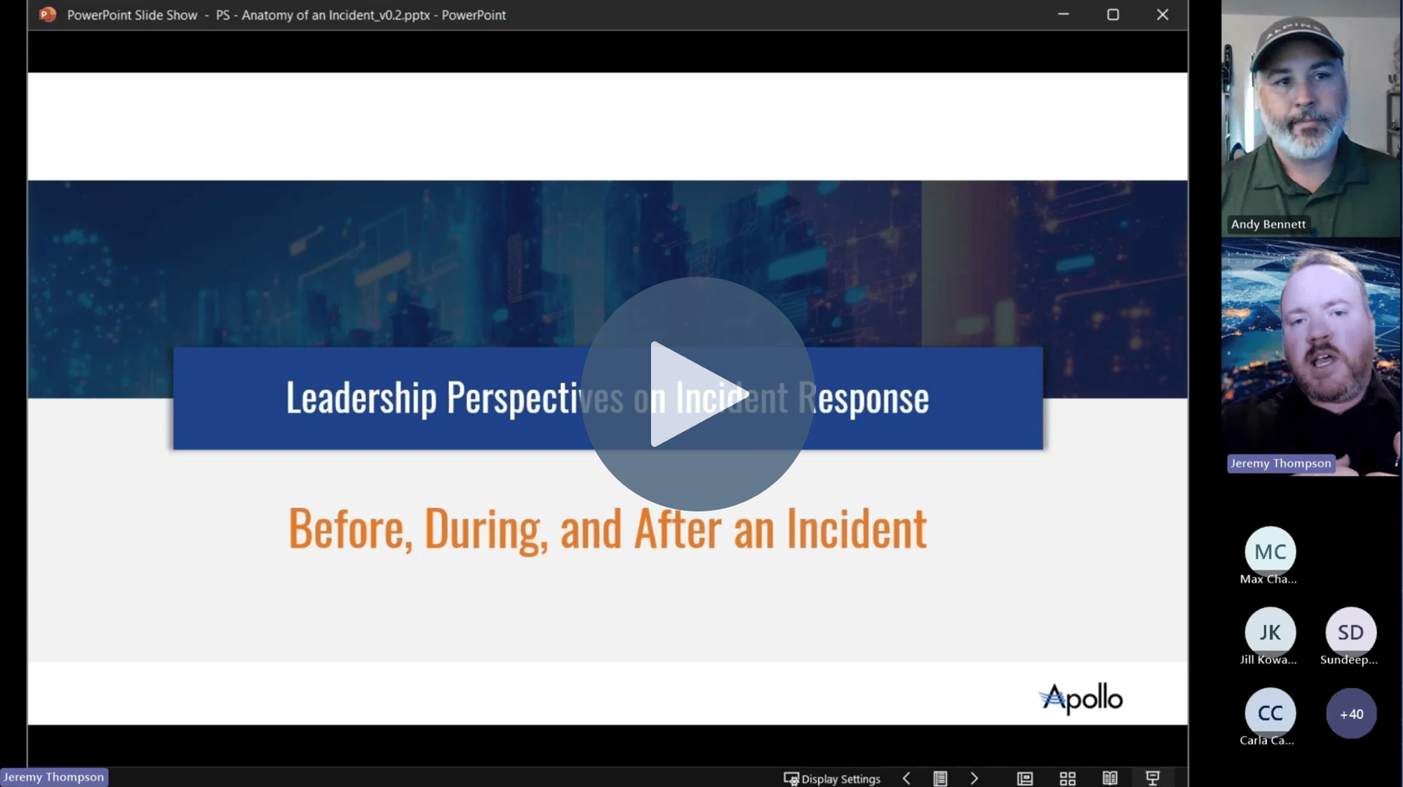Anatomy of an Incident Response